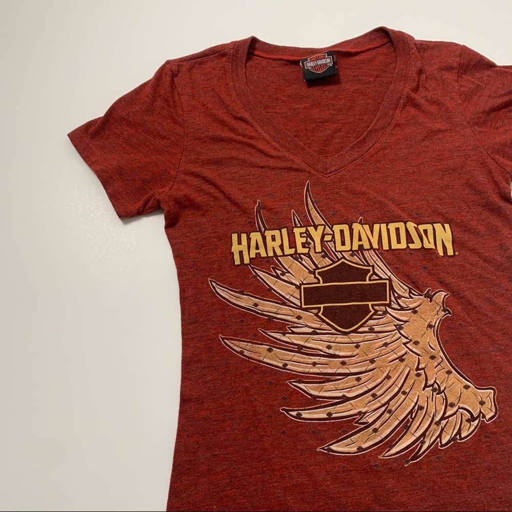 016 - WOMENS HARLEY DAVIDSON MOTORCYCLES SHORT SLEEVE T SHIRT